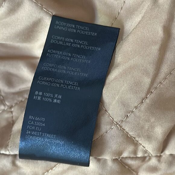 Urban Outfitters Men’s Brown Oversized Quilted Tencel Moto Jacket Size M - Picture 13 of 13